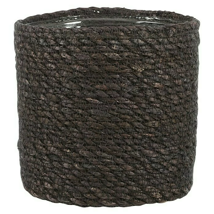 BAUHAUS Übertopf Rund Atlantic Außenmaß (Ø X H): 16 X 16 Cm, Dunkelgrau