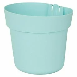 BAUHAUS Geli Regenrohr-Pflanzgefäß Conny Außenmaß (Ø X H): 16 X 16 Cm, Kunststoff, Zartblau