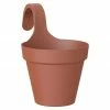 BAUHAUS Artevasi Capri Geländertopf Außenmaß (Ø X H): 20 X 28 Cm, Kunststoff, Terrakotta