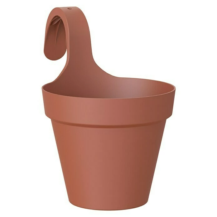BAUHAUS Artevasi Capri Geländertopf Außenmaß (Ø X H): 20 X 28 Cm, Kunststoff, Terrakotta