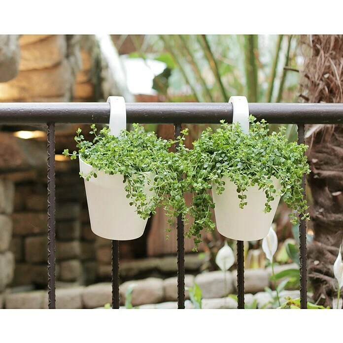 BAUHAUS Artevasi Capri Geländertopf Außenmaß (Ø X H): 20 X 28 Cm, Kunststoff, Terrakotta – Bild 3