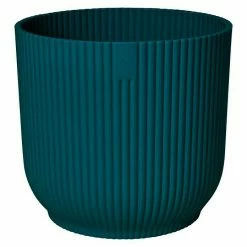 BAUHAUS Elho Pflanztopf Vibes Fold Außenmaß (Ø X H): 16 X 15 Cm, Kunststoff, Tiefblau