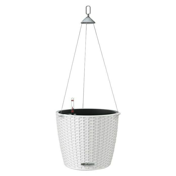 BAUHAUS Lechuza Cottage Blumenampel Nido Außenmaß (Ø X H): 27 X 23 Cm, Kunststoff, Weiß