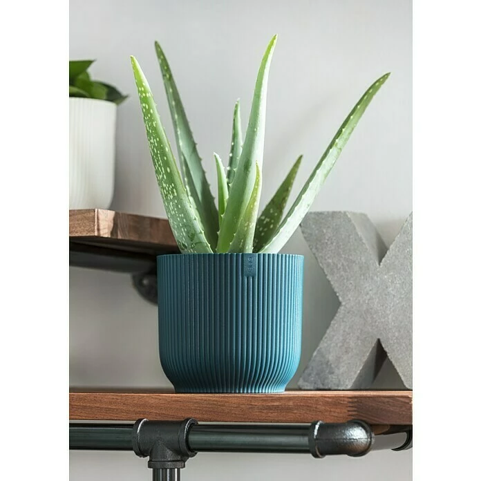 BAUHAUS Elho Pflanztopf Vibes Fold Außenmaß (Ø X H): 16 X 15 Cm, Kunststoff, Tiefblau – Bild 2