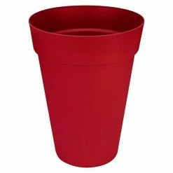 BAUHAUS Elho Loft Urban Pflanztopf Außenmaß (Ø X H): 35 X 45,6 Cm, Cranberry Rot