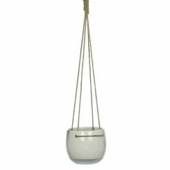 BAUHAUS Blumenampel Resa Außenmaß (Ø X H): 16,5 X 13,5 Cm, Keramik, Weiß, Glänzend