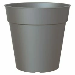 BAUHAUS Artevasi Madagascar Pflanztopf Außenmaß (Ø X H): 30 X 28,5 Cm, Kunststoff, Anthrazit