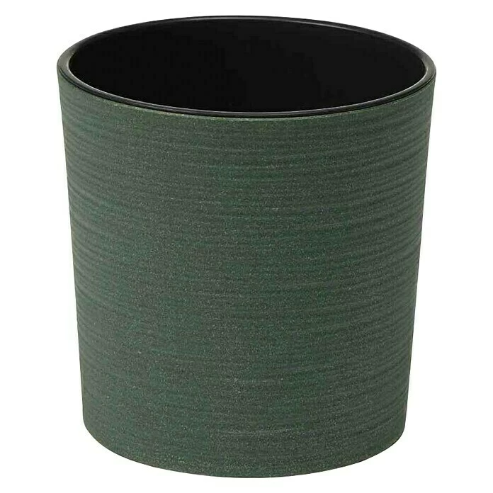 BAUHAUS Siena Garden Pflanztopf Set Lens Eco 2 X Pflanztopf Ø25 X 25,5 Cm, Kunststoff, Grün – Bild 2