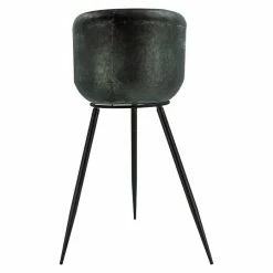 BAUHAUS Pflanztopf Metall, Schwarz, Ø X H: 31 X 67,5 Cm