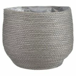 BAUHAUS Übertopf Rund Jorck Außenmaß (Ø X H): 26 X 24 Cm, Hellgrau
