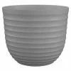 BAUHAUS Artevasi Pflanzkübel Rund Havana Waves Außenmaß (Ø X H): 50 X 41,5 Cm, Kunststoff, Weiß-Grau