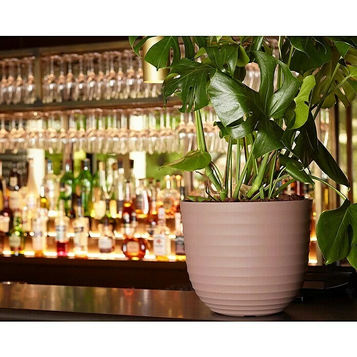 BAUHAUS Artevasi Pflanzkübel Rund Havana Waves Außenmaß (Ø X H): 50 X 41,5 Cm, Kunststoff, Weiß-Grau – Bild 3