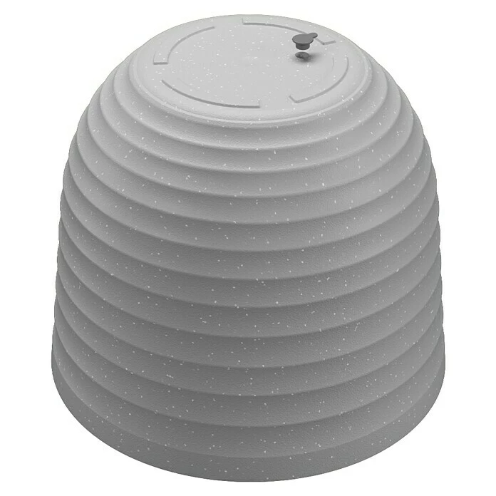 BAUHAUS Artevasi Pflanzkübel Rund Havana Waves Außenmaß (Ø X H): 50 X 41,5 Cm, Kunststoff, Weiß-Grau – Bild 4