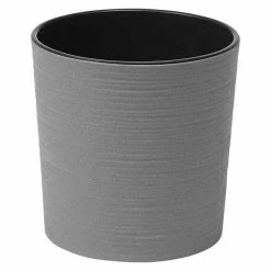 BAUHAUS Siena Garden Pflanztopf Lens Eco Außenmaß (Ø X H): 30 X 30,5 Cm, Kunststoff, Grau