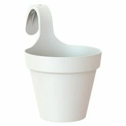 BAUHAUS Artevasi Capri Geländertopf Außenmaß (Ø X H): 20 X 28 Cm, Kunststoff, Weiß