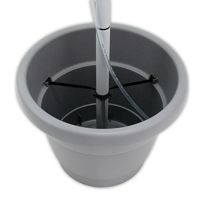 BAUHAUS KHW Tomatengewächshaus Tomatenhut & Pflanztopf 49 X 120 Cm, Kunststoff, Grau/Grün – Bild 6