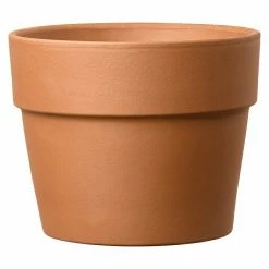 BAUHAUS Deroma Pflanztopf Perfetto Außenmaß (Ø X H): 29 X 23,6 Cm, Naturmaterialien, Terracotta