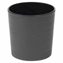 BAUHAUS Siena Garden Pflanztopf Lens Eco Außenmaß (Ø X H): 30 X 30,5 Cm, Kunststoff, Graphit