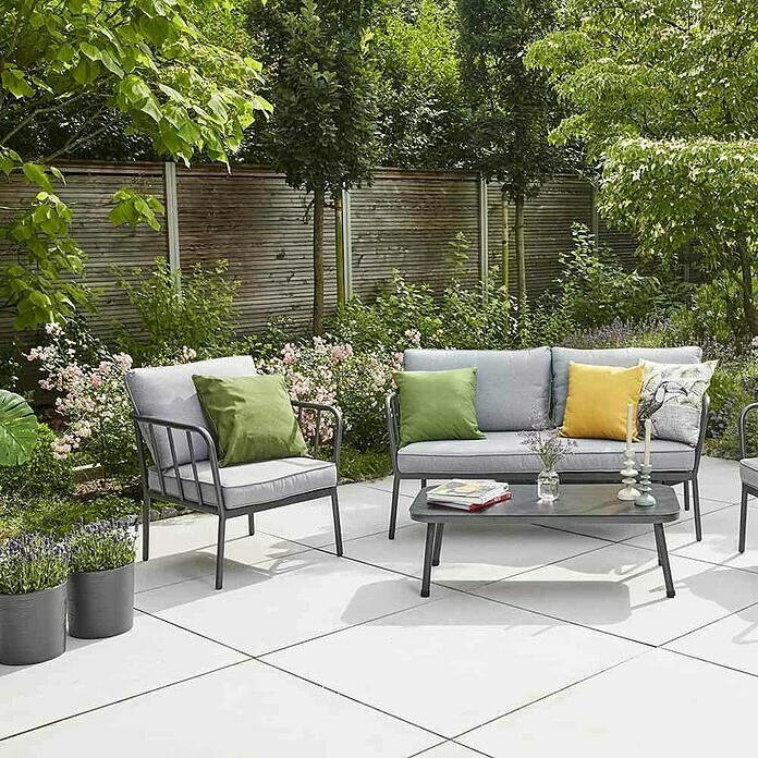 BAUHAUS Siena Garden Pflanztopf Lens Eco Außenmaß (Ø X H): 30 X 30,5 Cm, Kunststoff, Graphit – Bild 3